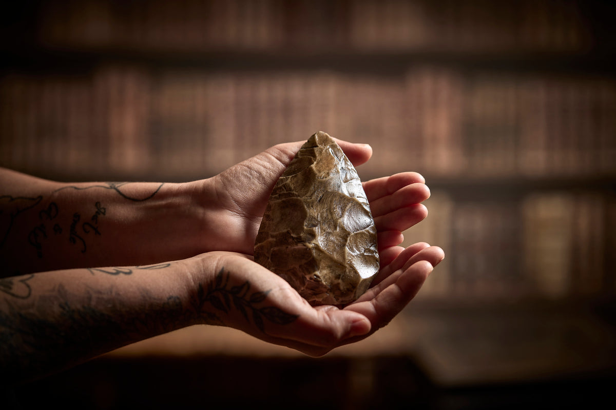 Chocolate Flint Hand Axe